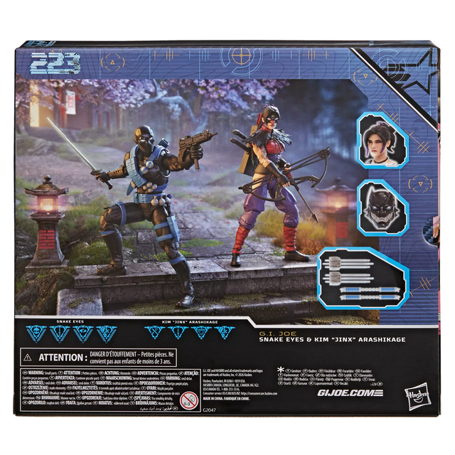 G.I. Joe Classified Series #223 Ninja Force Snake Eyes & Kim “Jinx” Arashikage Action Figures 15cm