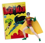 DC Direct Page Punchers Robin Dick Grayson (Batman #1) Action Figure (Red Platinum) 18cm