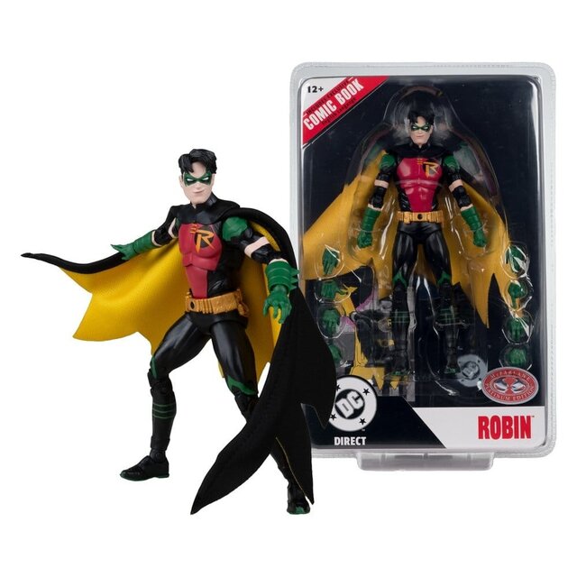 DC Direct Page Punchers Robin Tim Drake (Nightwing #81) Action Figure (Red Platinum) 18cm