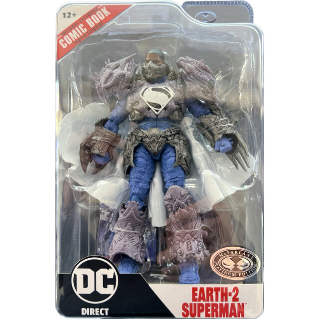 DC Direct Page Punchers Earth-2 Superman (Ghosts of Krypton) Platinum 18cm