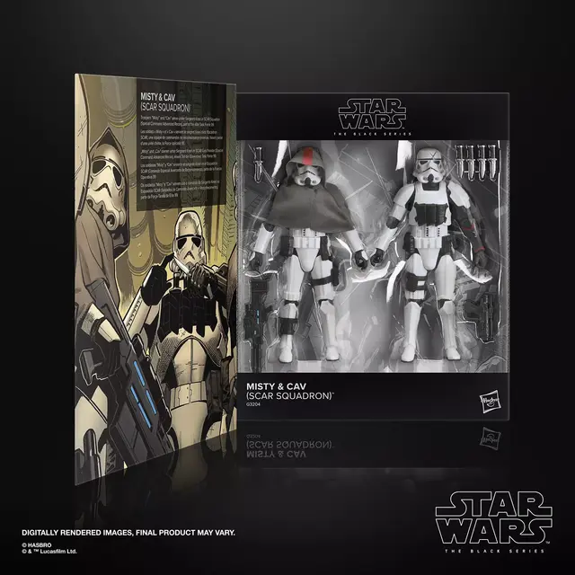 Star Wars Black Series Misty & Cav (SCAR Squadron Action Figures 15cm