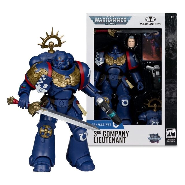 Warhammer 40,000 3rd Company Lieutenant (Ultramarines) Action Figure 18cm