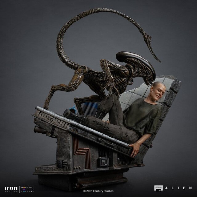Alien 3 Art Scale Statue 1/10 Ellen Ripley & Dog Alien 23cm