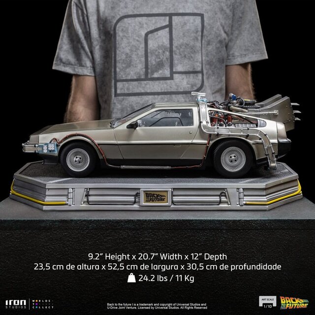 Back to the Future Art Scale Statue 1/10 DeLorean 53 cm