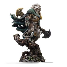 Magic The Gathering Art Scale Statue Ajani Goldmane