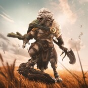 Magic The Gathering Art Scale Statue 1/10 Ajani Goldmane 26 cm