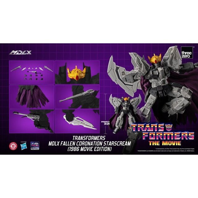 Transformers MDLX Fallen Coronation Starscream (1986 Movie Edition) Action Figure 20cm