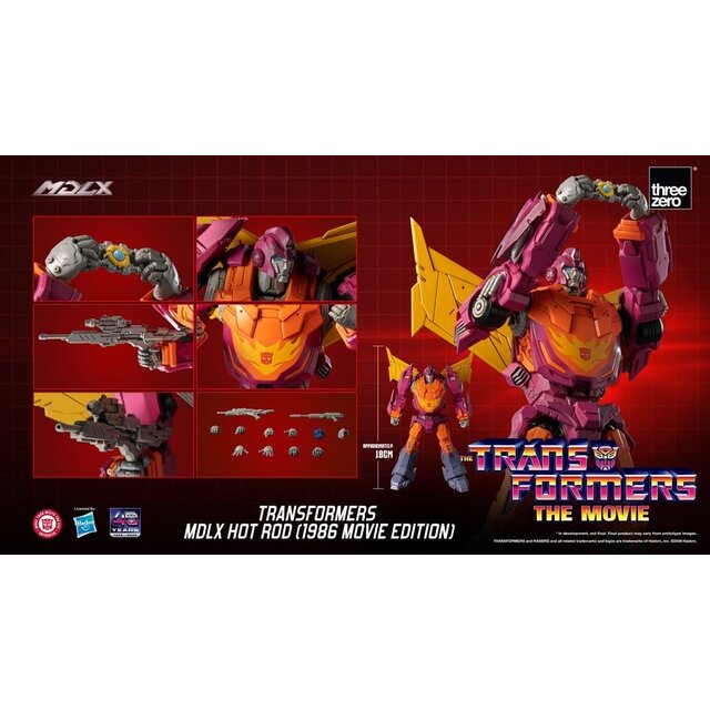 Transformers MDLX Hot Rod (1986 Movie Edition) Action Figure 18cm