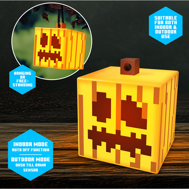 Minecraft Light Jack O Lantern Pumpkin Lantern 23cm