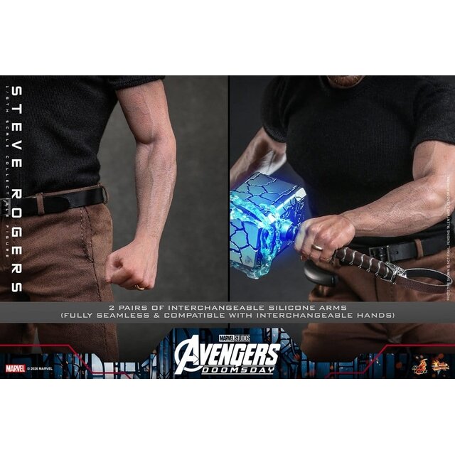 Marvel Avengers: Doomsday Movie Masterpiece Steve Rogers Action Figure 31cm
