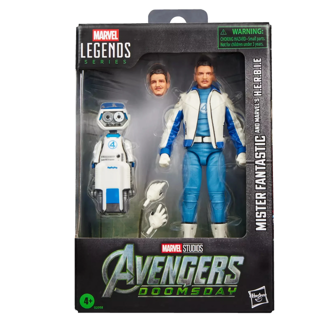 Avengers: Doomsday Marvel Legends Series Mister Fantastic & H.E.R.B.I.E. Action Figure 15cm