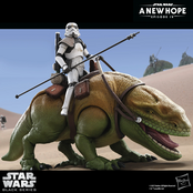 Star Wars Episode IV Black Series Sandtrooper & Dewback Action Figures 15cm