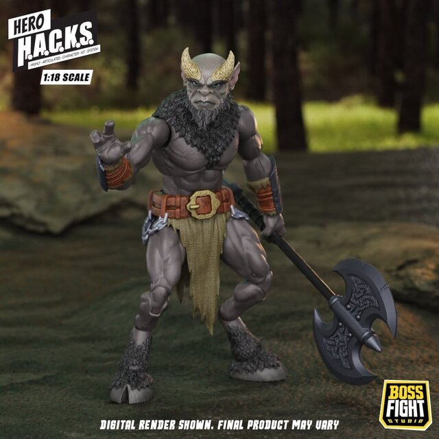 Hero H.A.C.K.S. Core Action Figure 1/18 Heroes and Villains Wave 1 Minos Auroxos: Labyrinthian Warrior