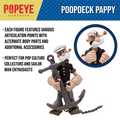 Popeye Classics Action Figure Poopdeck Pappy 12,5cm