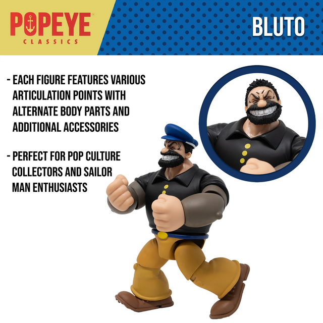 Popeye Classics Action Figure Bluto 15cm