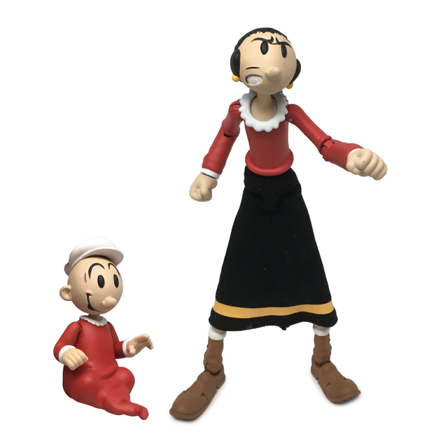 Popeye Classics Action Figure Olive Oyl with Swee’ Pea