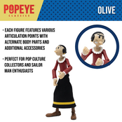Popeye Classics Action Figure Olive Oyl with Swee’ Pea