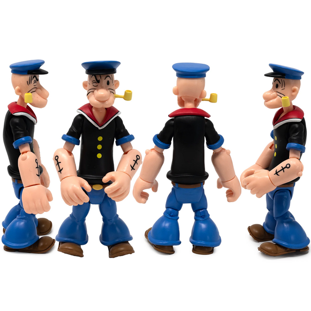 Popeye Classics Action Figure Popeye 1st Appearance (Black Shirt) 11cm