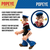Popeye Classics Action Figure Popeye 1st Appearance (Black Shirt) 11cm