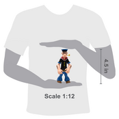 Popeye Classics Action Figure Popeye 1st Appearance (Black Shirt) 11cm