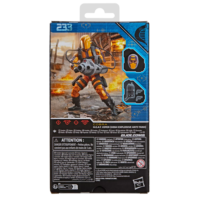 G.I. Joe Classified Series #233 H.E.A.T. Viper Action Figure 15cm