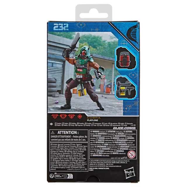 G.I. Joe Classified Series #232 Dreadnok Flatline Action Figure 15cm
