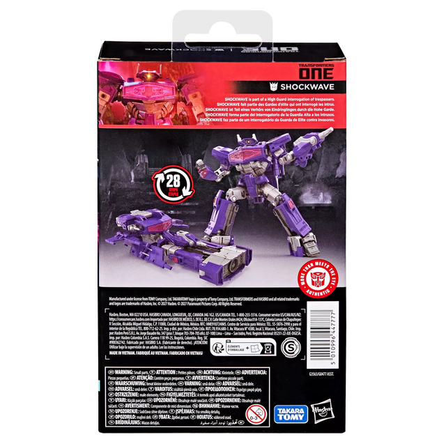 Transformers ONE Studio Series Shockwave Deluxe Class Action Figure 13cm
