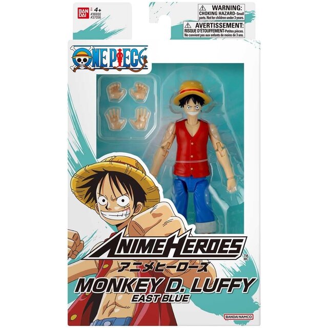Anime Heroes One Piece Monkey D. Luffy East Blue Action Figure 17cm