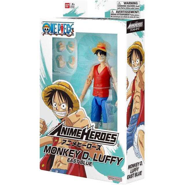 Anime Heroes One Piece Monkey D. Luffy East Blue Action Figure 17cm