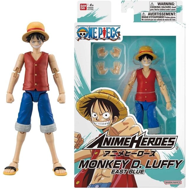 Anime Heroes One Piece Monkey D. Luffy East Blue Action Figure 17cm