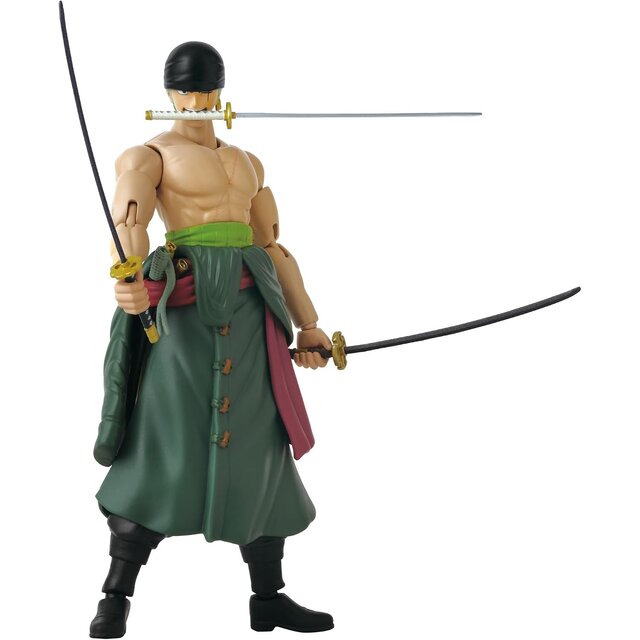 Anime Heroes One Piece Roronoa Zoro Three Sword Style Action Figure 17cm