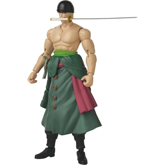 Anime Heroes One Piece Roronoa Zoro Three Sword Style Action Figure 17cm