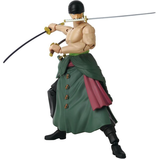 Anime Heroes One Piece Roronoa Zoro Three Sword Style Action Figure 17cm