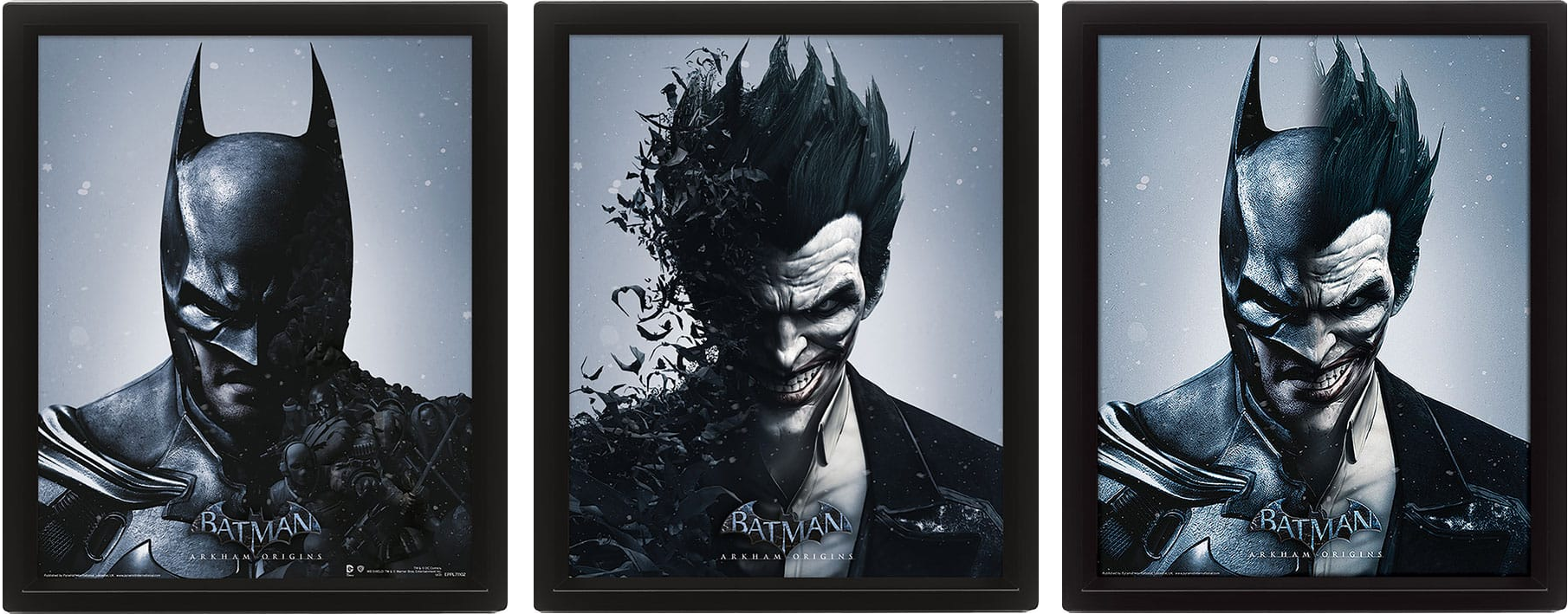 Pyramid International aBatman Arkham Origins Framed 3D Effect Poster Pack