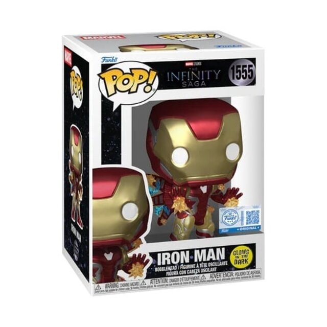 POP! Marvel Infinity Saga Iron Man (Glow in the Dark) #1555 Bobblehead 10cm