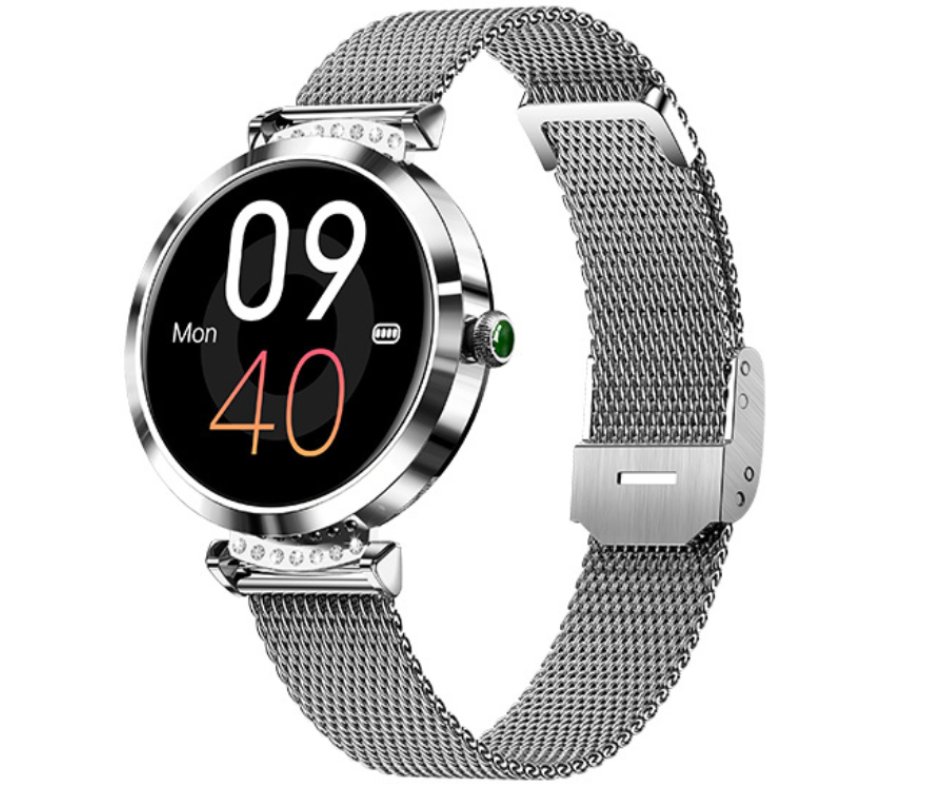 Smartwatch dames zilver | 7 dagen batterijduur | 20 Sportmodes | Bloeddrukmeter