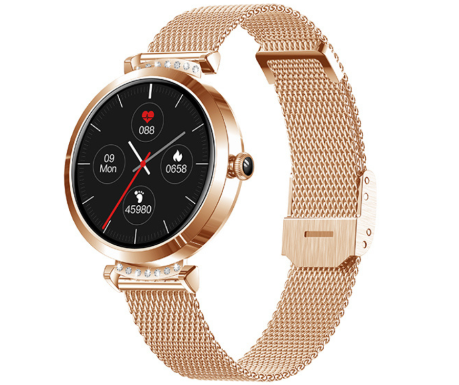 Smartwatch dames zilver | 7 dagen batterijduur | 20 Sportmodes | Bloeddrukmeter