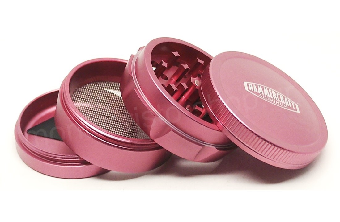 Hammercraft Pink Aluminium Grinder 4-part - 63mm