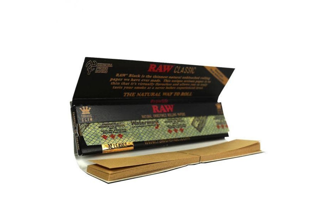 RAW Black Connoisseur - 1 1/4 + Tips