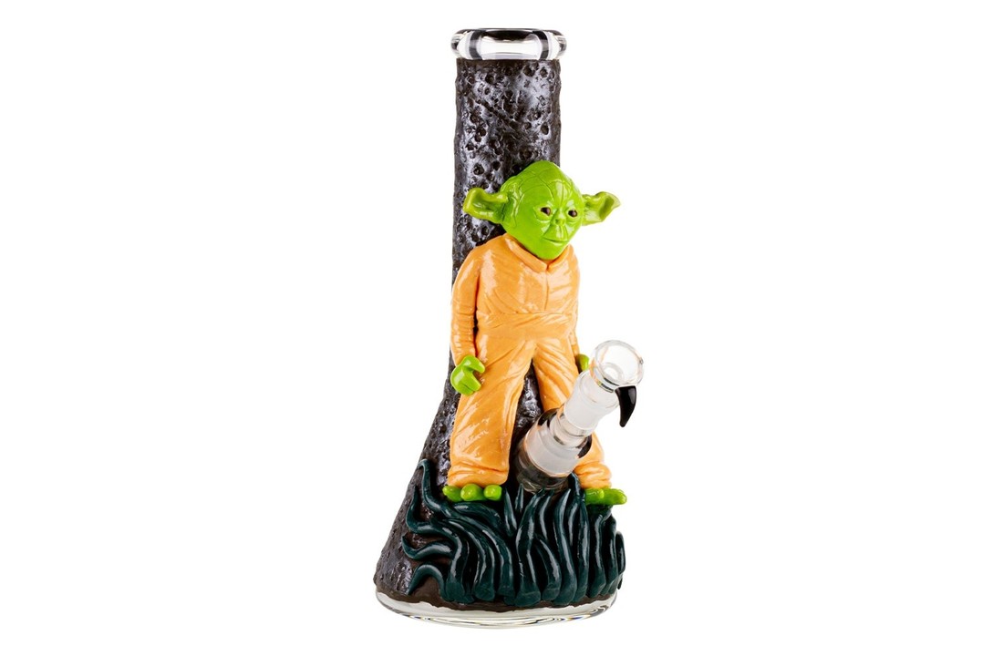 Green Master Yoda Glass Bong - 18.8 mm