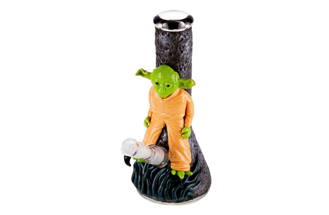 Green Master Yoda Glass Bong - 18.8 mm