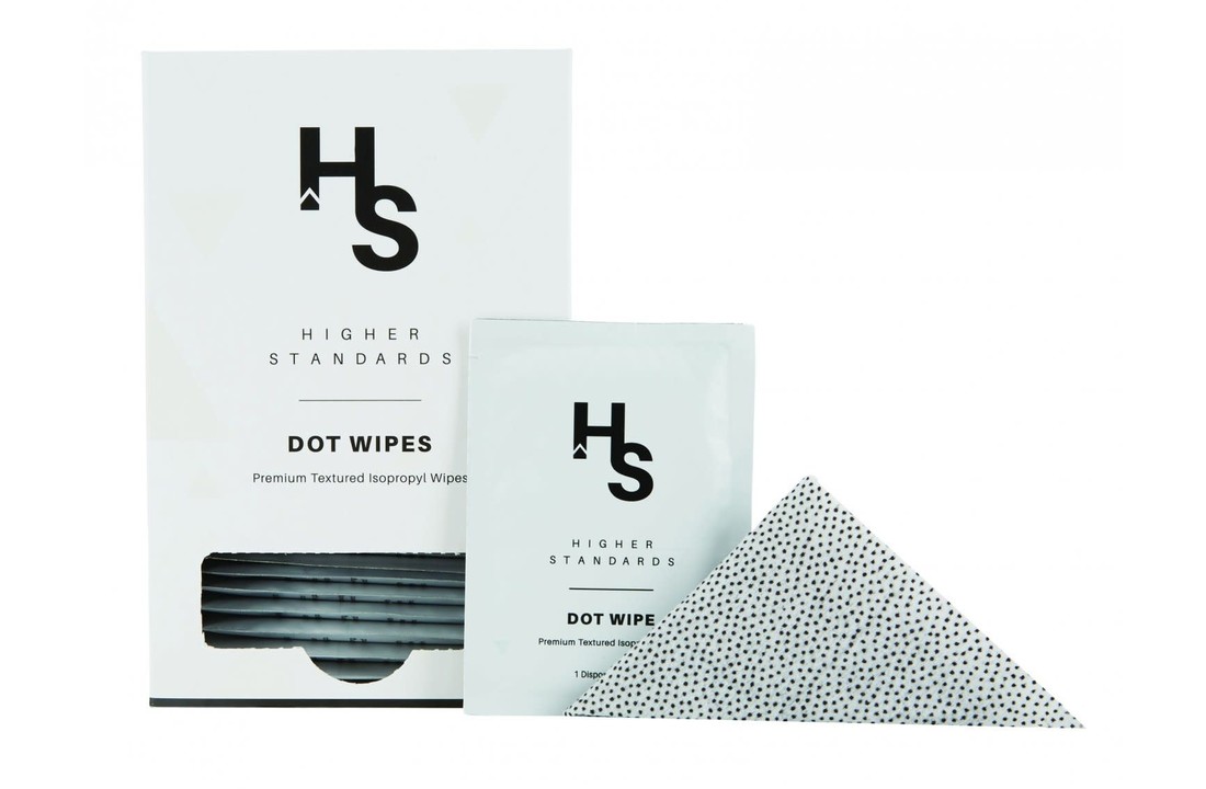 Höhere Standards Dot Wipes 70% Isopropyl - 1 Stück