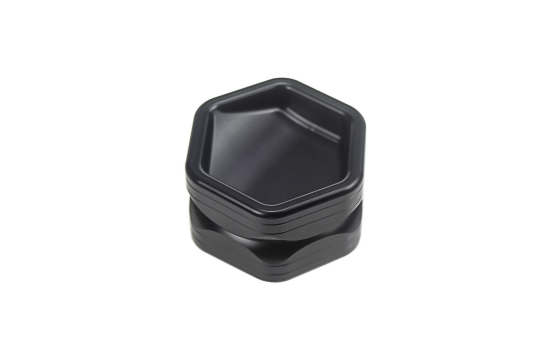 Aluminium-Sechskantschleifer Schwarz 2-teilig - 63mm
