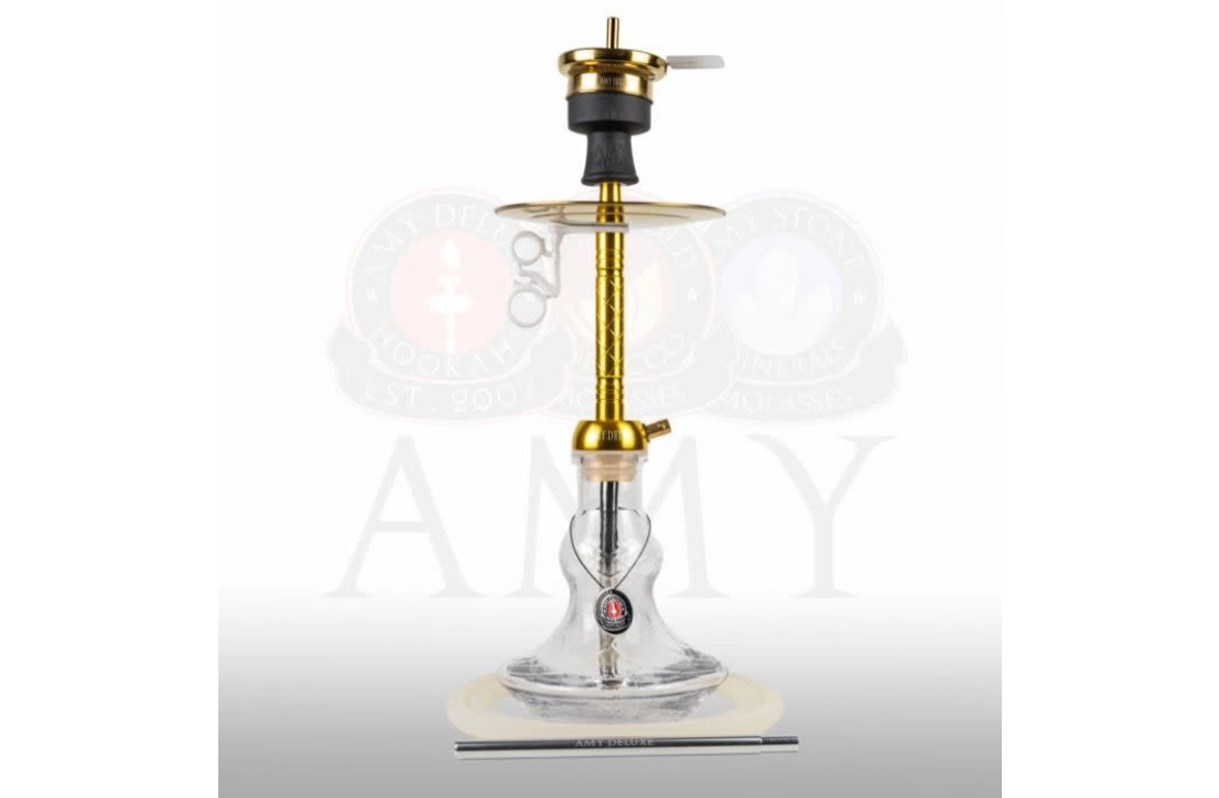 Amy Deluxe Bong Alu Flirt - Gold Transparent