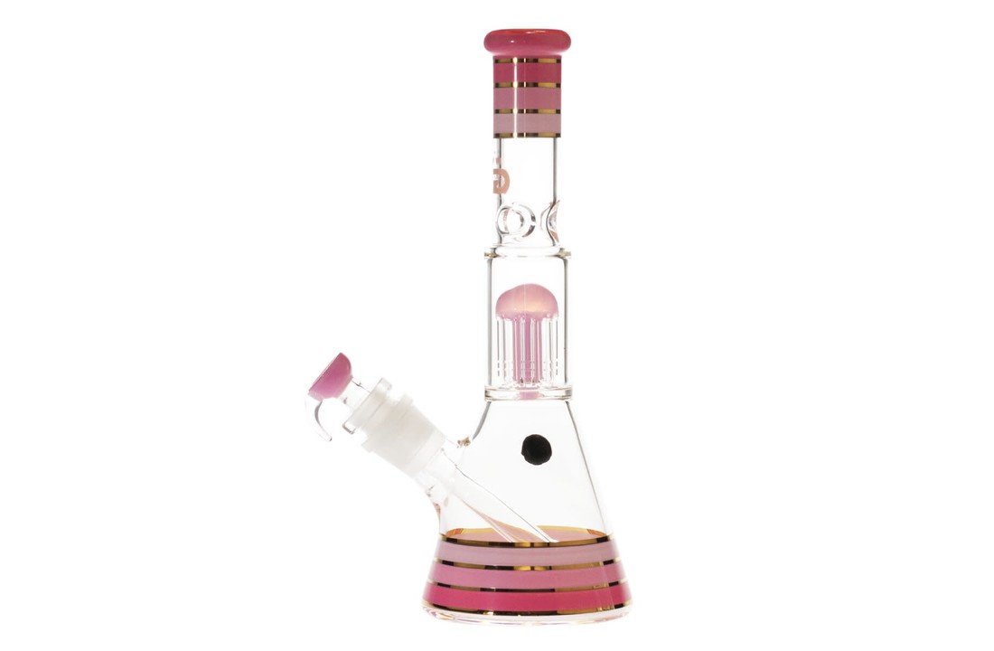 Grace Glass Pink Percolator Beaker Bong