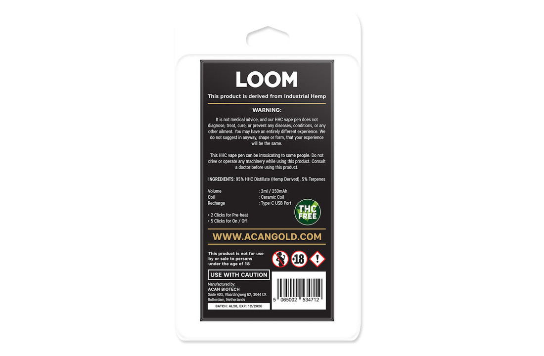Loom Premium HHC Vape Mango Kush - 2ml