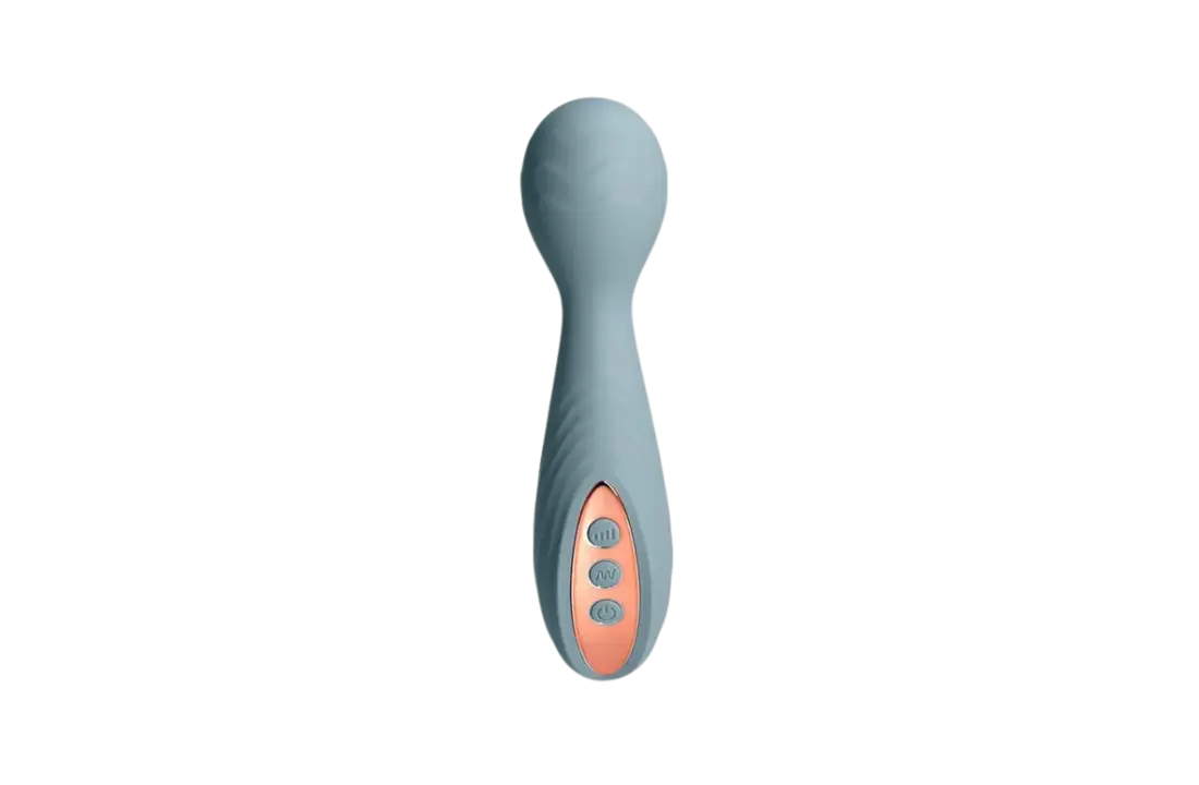 Mini Magic Wand Intense Vibrator Blue