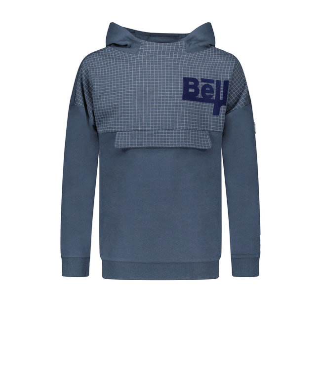 Bellaire Jongens hoodie fancy - Midnight navy blauw