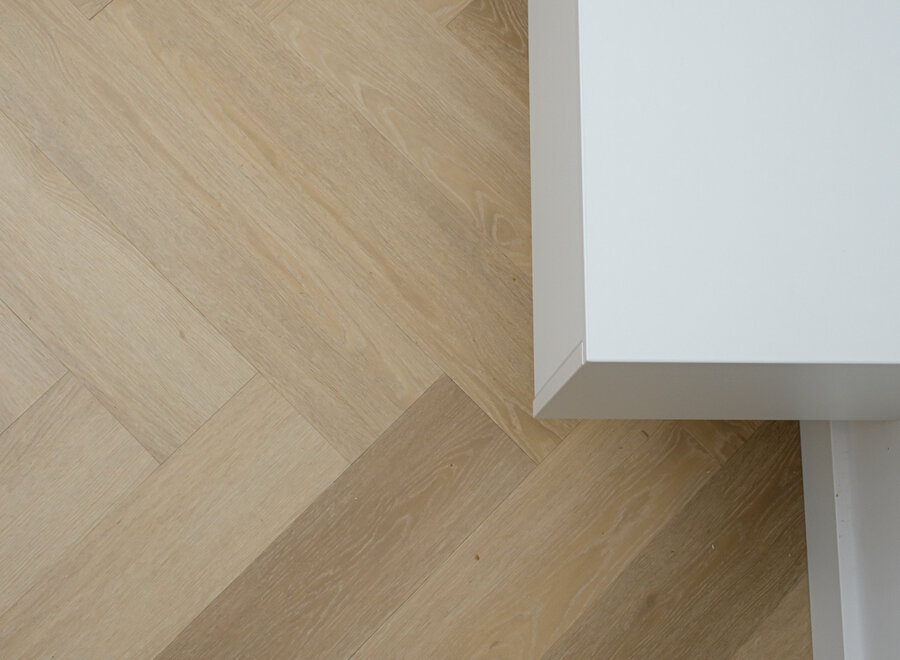 Zwevend Tv meubel met 2 kleppen in wit