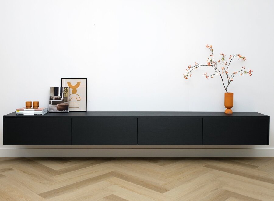 Tv meubel met 4 kleppen eiken (div. kleuren)